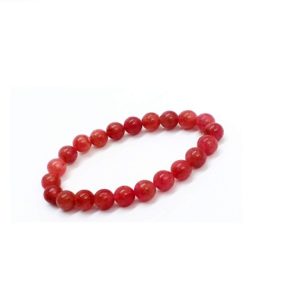  Strawberry Quartz 8 mm Stretch Bracelet