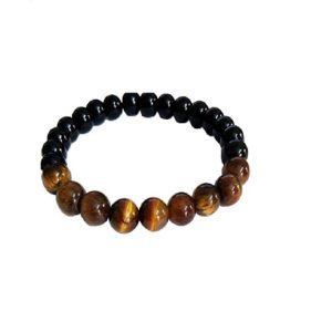 Tiger Eye & Black Onyx 8 mm Bracelet