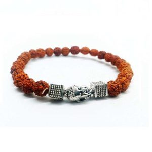  Rudraksha Bodhi Siddha Buddha Powered Stretch 8 mm Bracelet