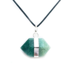 Green Aventurine Crystal Double Point Pendant