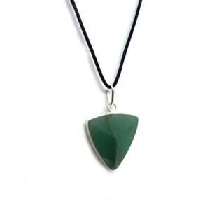 Green Aventurine Triangular Shaped Pendant