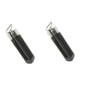 Set of 2 Black Tourmaline Pendant