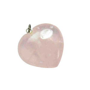 Rose Quartz Heart Shaped Pendant