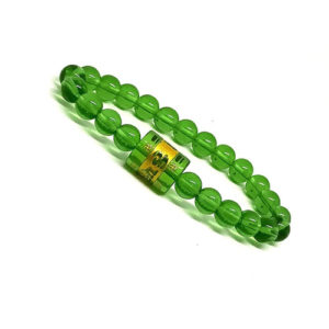 Tibetan Om Mani Padme Hum Engraved Lucky Charm Green Bracelet For Men & Women Reiki Healing