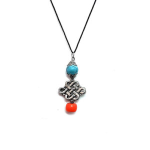Tibetan Buddhist Auspicious Mystic Knot Pendant For Men And Women