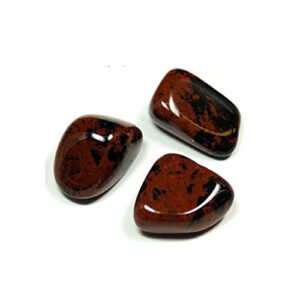 Set of 3 Mahagony Crystal Tumble for Reiki Healing and Crystal Healing