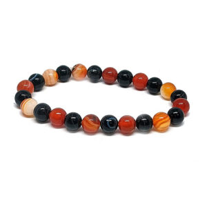 Red And Black Sulemani Hakik Crystal Bracelet For Men & Women