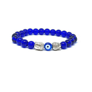 Evil Eye And Hamsa God Hand Tibetan Buddha Powered Protection Protection Stretch Bracelet For Men And Women