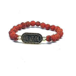 Rudraksha Om Swastik Urja Symbol Protection Bracelet For Men & Women