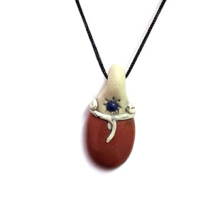 Natural Red Jasper Phielo Antique Look Pendant For Men & Women