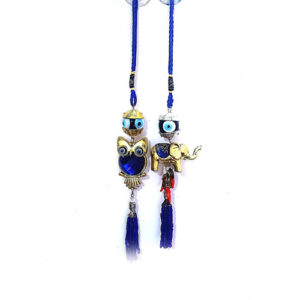 Set Of 2 Evil Eye Protection Hanging For Your Home And Office Glass Show Piece For Protection