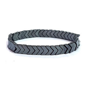 Natural Hematite Crystals Arrow Shaped Stretch Bracelet For Men And Women