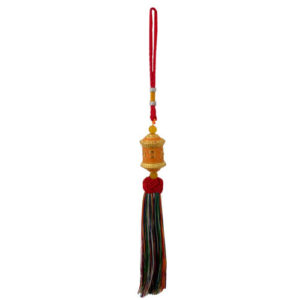 Tibetan Auspicious Lucky Charm Big Prayer Wheel Multicolor Hanging For Your Home And Car