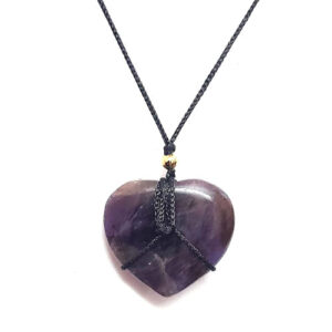Natural Amethyst Heart Shaped Fancy Pendant For Men And Women
