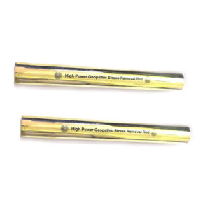 Set Of 2 High Power Geopathic Earth Telluric Stress Removal Brass 9 Inch Rod For Positive Energy And Protection