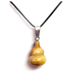 Natural Yellow Jasper Crystal Wu Lou Calabash Fengshui Bottle Gourd Shaped Victory And Prosperity Men & Women Pendant For Reiki Healing