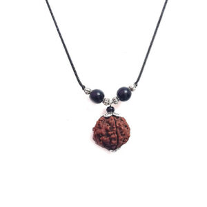 Natural Shiv Shakti Auspicious 5 Panch Mukhi Rudraksh Rudraksha Pendant For Men And Women