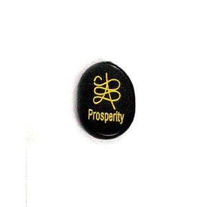 Prosperity Angelic Zibu Symbols Engraved Natural Black Tourmaline Crystal Inspirational Faith Pocket Word Healing Prayer Motivation Encouragement Crystals