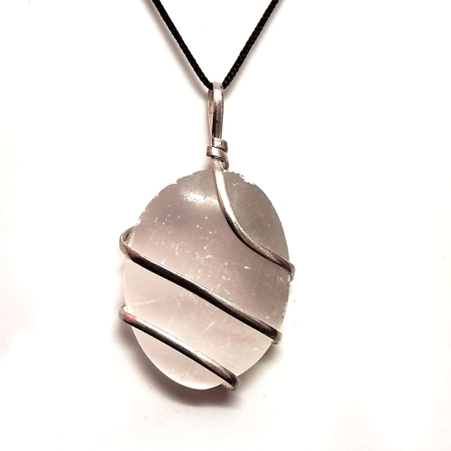 Natural-Selenite-Oval-Wire-