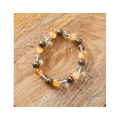Citrin-Pyrite-clear-bracele