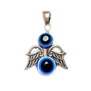 Evil Eye Angel Wings Pendant