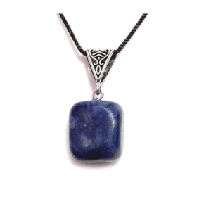 Natural sodalite Tumbled Crystal Pendant