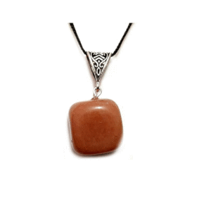 Natural Rodochrosite Tumbled Crystal Pendant