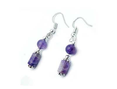 Amethyst earing