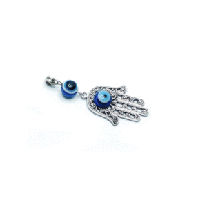 Evil Eye Double With Blessing Hamsa Hand God Hand Lucky Charm Pendant