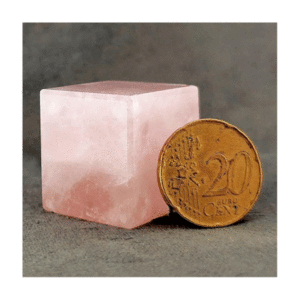 Natural Rose Quartz Mini Cube Shaped Crystals