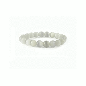 Natural Selenite Crystal Charm Bracelet