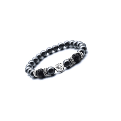 Hematite-Lava-beacelet